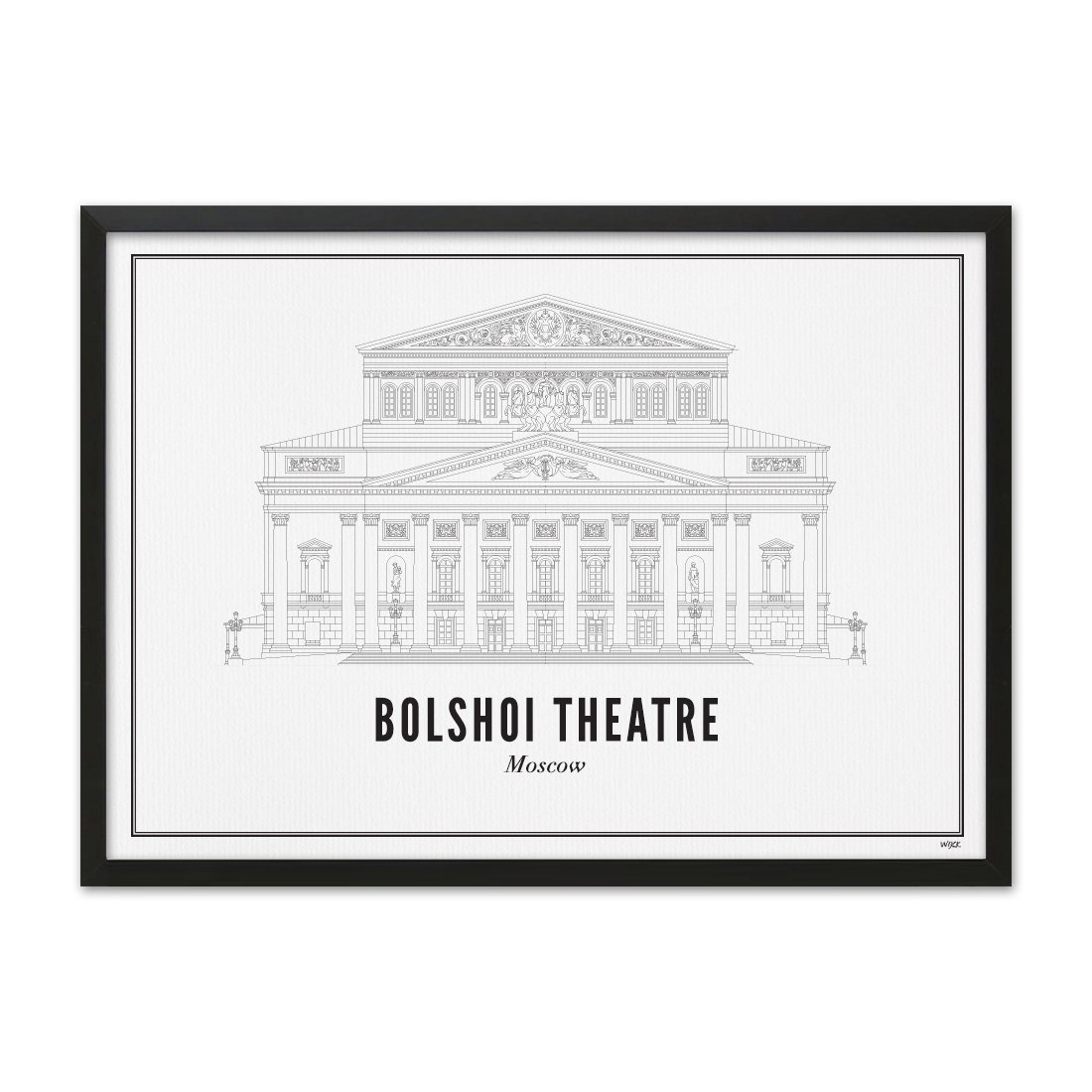 Poster von Moskau - Bolschoi-Theater | WIJCK.